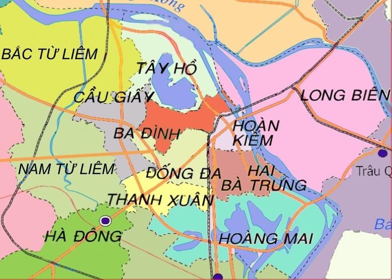 지도 ha dong district 하노이