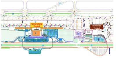 하노이 공항 터미널 지도